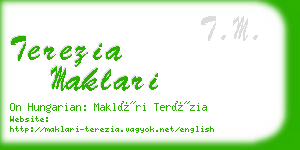 terezia maklari business card